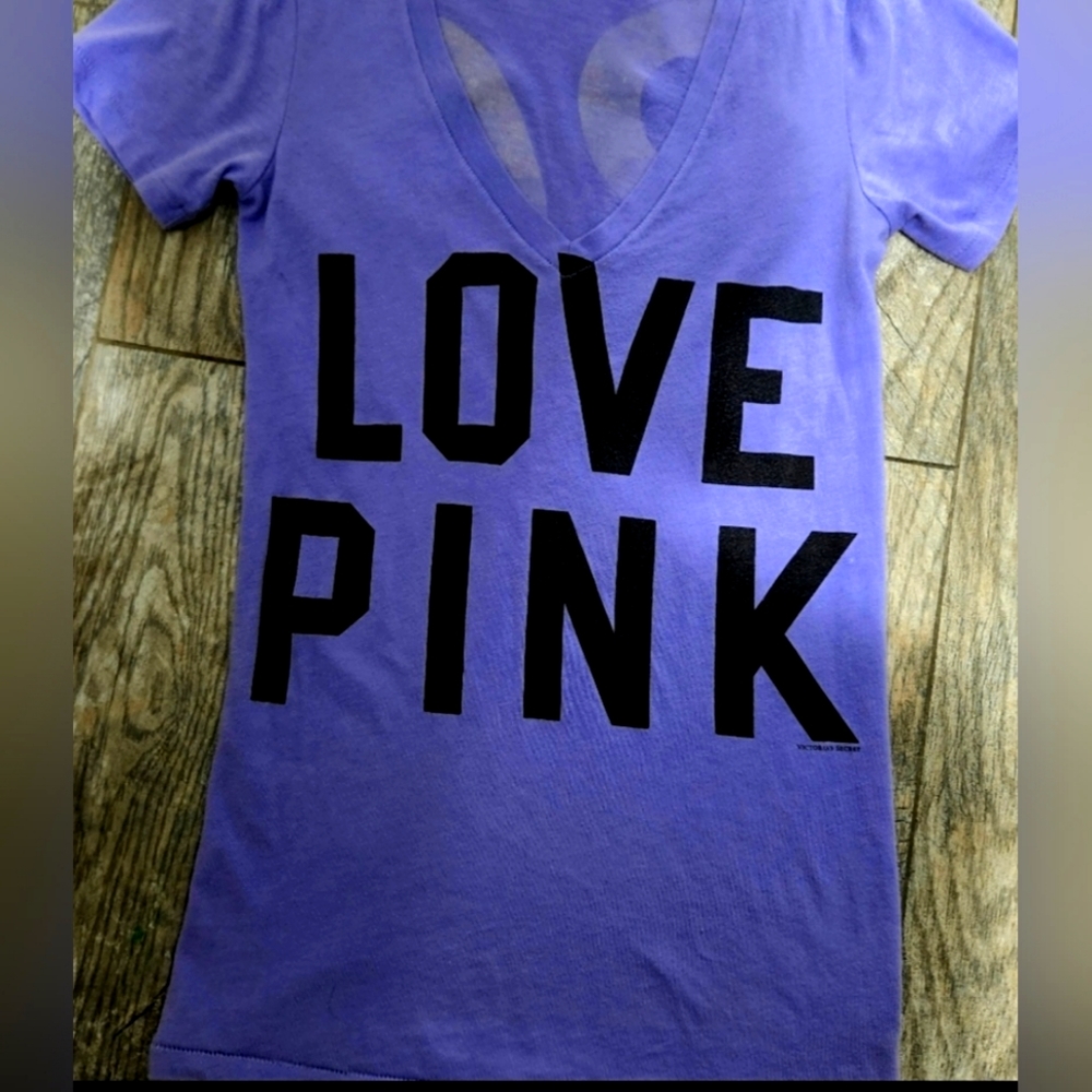 VSPINK Fitted Tee XS & TTS! Euc